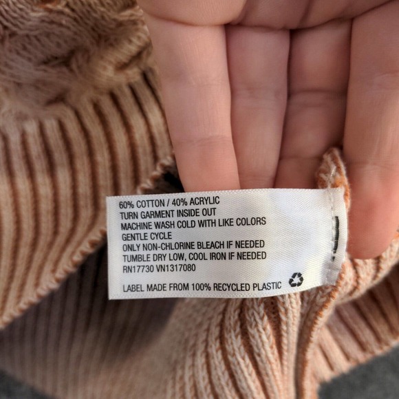 Knox Rose Women's Tunic Mock Neck Sweater Multicolor Large Geometric Pullover - Picture 9 of 12